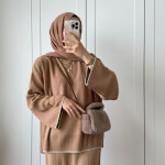 طقم صوف قطعتين