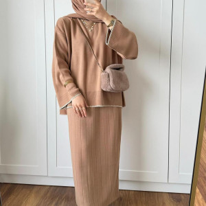 طقم صوف قطعتين
