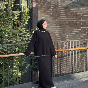 طقم صوف قطعتين