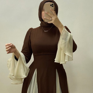 فستان شيفون مبطن