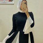 فستان شيفون مبطن